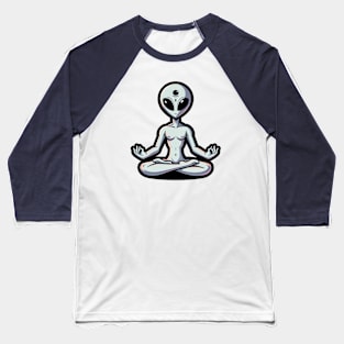 meditation peaceful alien Baseball T-Shirt